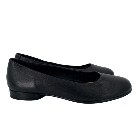 Ecco Annie Ballet Flats Womens 6 Black Leather Quiet Luxury Capsule Wardrobe - Picture 3 of 9